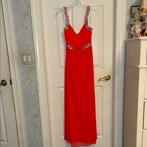 City Triangles  Maxi Dress with Embellished Straps